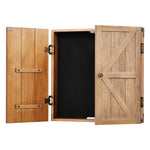 VEVOR Dartboard Cabinet, Solid Wood Dartboard Cabinet Set, Official Size Hideaway Cabinet with Socreboard and Accessories, Features Easy Assembly, Perfect for Cricket Games (Dartboard Not Included)