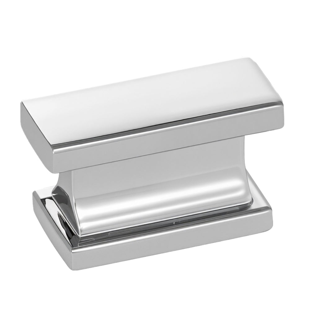VEVOR Cabinet Knobs, 10 Pack, 36 mm Zinc Alloy Drawer Pulls Door Handles, Rectangular Kitchen Dresser Solid Knobs, Cupboard Hardware with Screws for Bathroom Closet Cabinets Drawers, Chrome Color