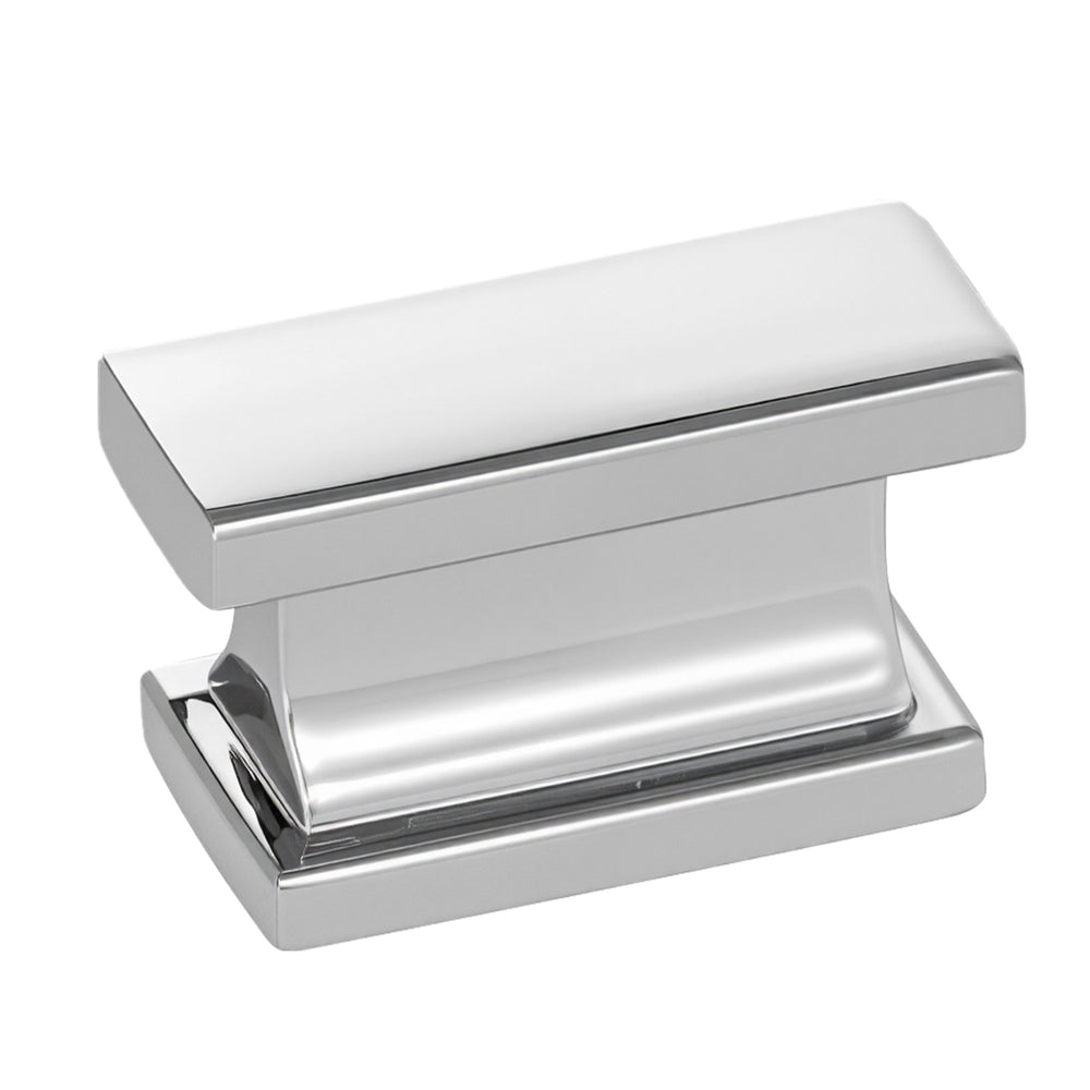 VEVOR Cabinet Knobs, 10 Pack, 36 mm Zinc Alloy Drawer Pulls Door Handles, Rectangular Kitchen Dresser Solid Knobs, Cupboard Hardware with Screws for Bathroom Closet Cabinets Drawers, Chrome Color