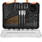 VEVOR Drill Bit Set, 100 Pieces Drill and Driver Bit Set, Screwdriver Bit Set Suitable for Wood Metal Cement Drilling and Screw Driving, Drill Bit Sets Combo Kit Assorted in Organized Carrying Case