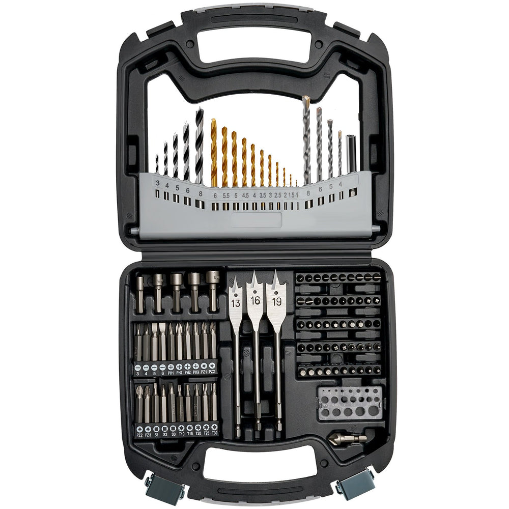 VEVOR Drill Bit Set, 101 Pieces Drill and Driver Bit Set, Screwdriver Bit Set Suitable for Wood Metal Cement Drilling and Screw Driving, Drill Bit Sets Combo Kit Assorted in Organized Carrying Case
