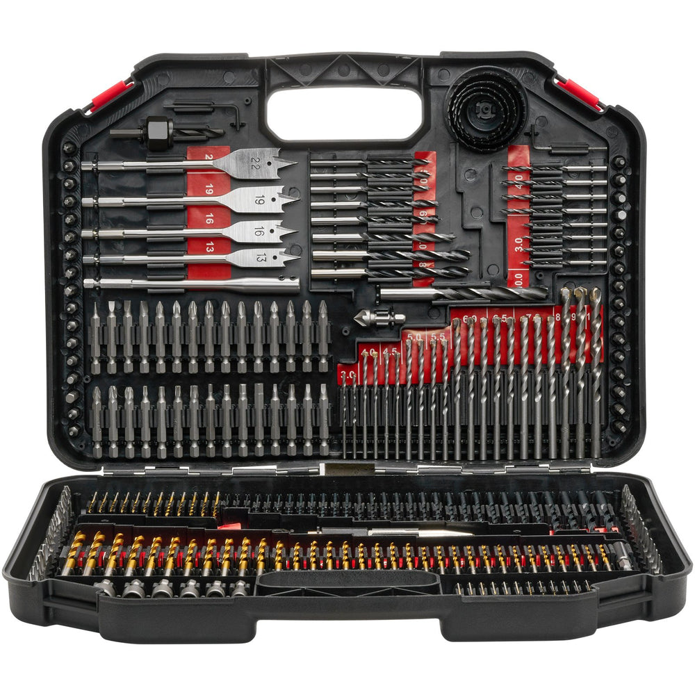 VEVOR Drill Bit Set, 246 Pieces Drill and Driver Bit Set, Screwdriver Bit Set Suitable for Wood Metal Cement Drilling and Screw Driving, Drill Bit Sets Combo Kit Assorted in Organized Carrying Case