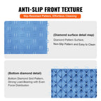 VEVOR Garage Tiles Interlocking, 12 x 12 x 0.53 inch 25 Pack Garage Floor Covering Tiles, Non-Slip Double-Sided Texture Garage Flooring Tiles, for Garages, Basements, Repair Shops, Blue
