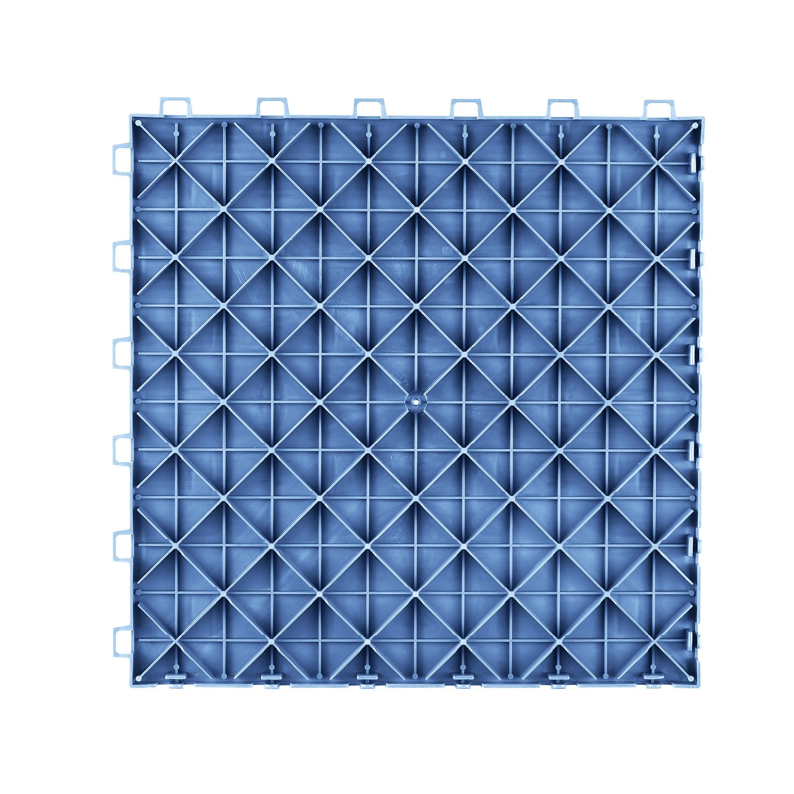 VEVOR Garage Tiles Interlocking, 12 x 12 x 0.53 inch 25 Pack Garage Floor Covering Tiles, Non-Slip Double-Sided Texture Garage Flooring Tiles, for Garages, Basements, Repair Shops, Blue