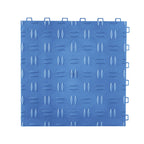 VEVOR Garage Tiles Interlocking, 12 x 12 x 0.53 inch 25 Pack Garage Floor Covering Tiles, Non-Slip Double-Sided Texture Garage Flooring Tiles, for Garages, Basements, Repair Shops, Blue