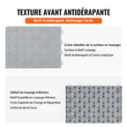 VEVOR Garage Tiles Interlocking, 12 x 12 x 0.53 inch 50 Pack Garage Floor Covering Tiles, Non-Slip Double-Sided Texture Garage Flooring Tiles, for Garages, Basements, Repair Shops, Silver