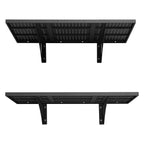 VEVOR 2-Tier Heavy Duty Wall Garage Shelving, 610 x 914 mm Steel Wall Mounted Shelving Unit, 610 x 914 mm Per Shelf Floating Storage Metal Rack for Garage with 254 kg Total Weight Capacity, Black