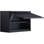 VEVOR Metal Storage Cabinet, 54.4 kg Load Capacity per Shelf, 50.8 cm Tall Wall-Mounted Powder-Coating Steel Garage Cabinet with Adjustable Shelf, Press to Lock & Open Door, Perfect for Office Home Garage
