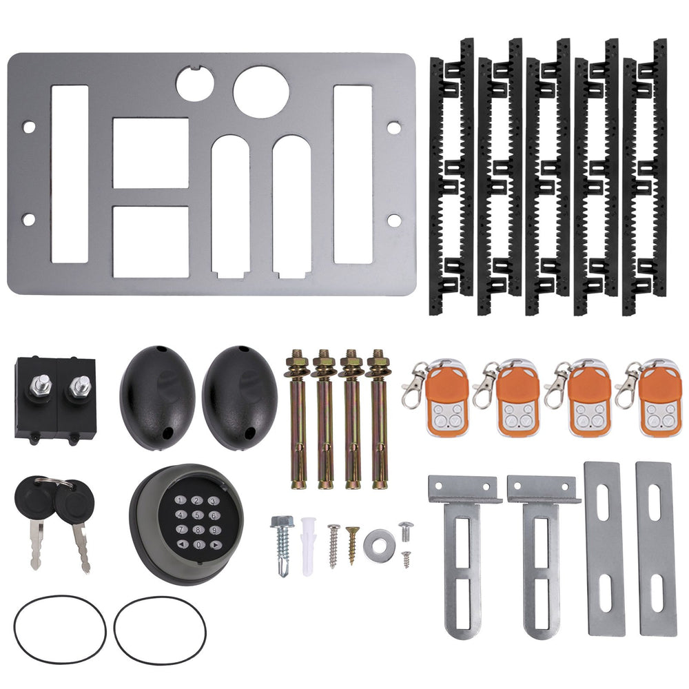 VEVOR Sliding Gate Opener, 1800 KG 5 m, Automatic Sliding Gate with 4 Remote Controllers & APP Control, Electric Rolling Driveway Slide Gate Motor, Complete Gate Operator Hardware Security System Kit