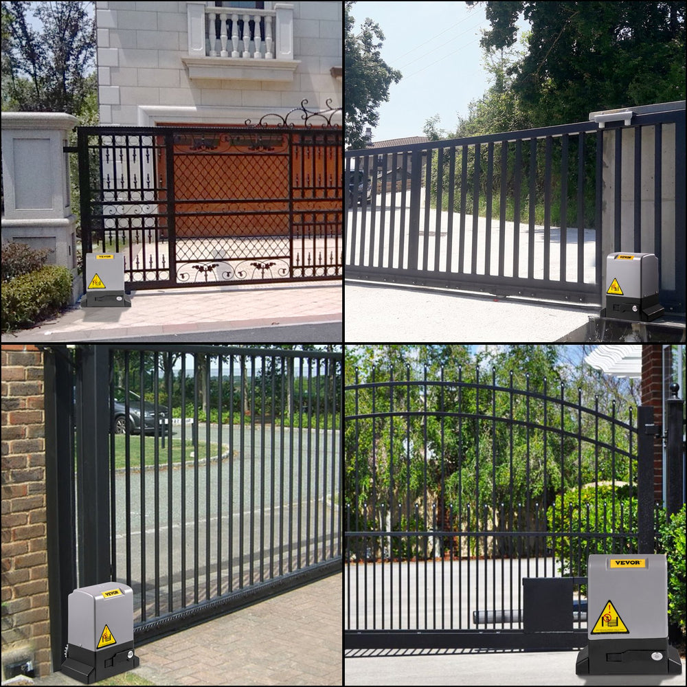 VEVOR Sliding Gate Opener, 1800 KG 7 m, Automatic Sliding Gate with 4 Remote Controllers & APP Control, Electric Rolling Driveway Slide Gate Motor, Complete Gate Operator Hardware Security System Kit
