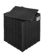 VEVOR Interlocking Drainage Mat, 12” x 12” Modular Interlocking Cushion, 24 Pcs Splicing Drainage Mats, Non-Slip Black PP Drainage Floor Tile and Shower Mat, for Garage, Garden, Kitchen & Outdoor
