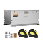 VEVOR Wheel Alignment Tool, 2-Pack Alignment Tool Toe Plates, Stainless Steel Toe Angle Measurement Tool Plate, 4 Alignment Rods and Magnetic Slots, Includes Measuring Tapes & Conversion Chart