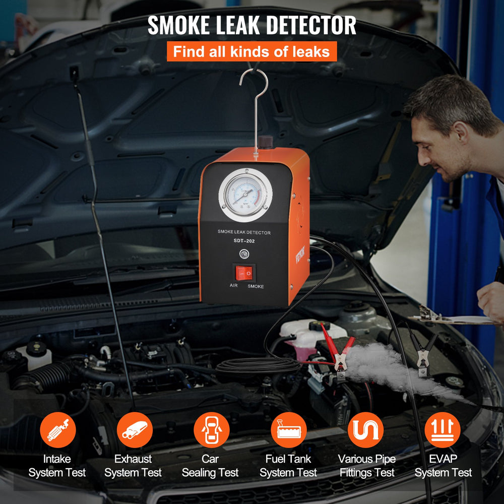 VEVOR Automotive Smoke Leak Detector Smoke Machine Tester EVAP Fuel Pipe System