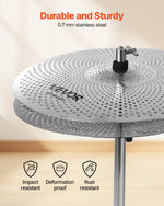 VEVOR Low Volume Cymbal Pack 4 Pieces 350/400/455/505 mm (14/16/18/20 Inches) Alloy Cymbals for Drum
