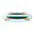 VEVOR Inflatable Floating Dock, 3.05x2.44 M Round Inflatable Dock Platform, Non-Slip Water Air Mat with Portable Carrying Bag & Detachable Ladder, Float Water Platform Island Raft for Pool Beach Ocean