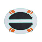 VEVOR Inflatable Floating Dock, 3.05x2.44 M Round Inflatable Dock Platform, Non-Slip Water Air Mat with Portable Carrying Bag & Detachable Ladder, Float Water Platform Island Raft for Pool Beach Ocean