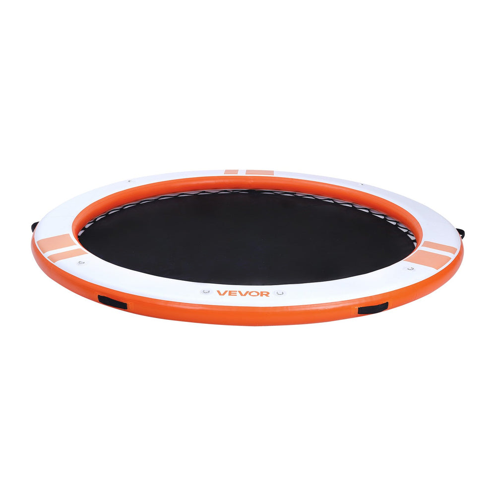 VEVOR Inflatable Floating Dock, 3.05M Inflatable Dock Platform, Non-Slip Water Air Mat with Portable Carrying Bag & Detachable Ladder, Floating Water Platform Island Raft for Pool Beach Ocean, Orange
