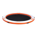 VEVOR Inflatable Floating Dock, 3.05M Inflatable Dock Platform, Non-Slip Water Air Mat with Portable Carrying Bag & Detachable Ladder, Floating Water Platform Island Raft for Pool Beach Ocean, Orange