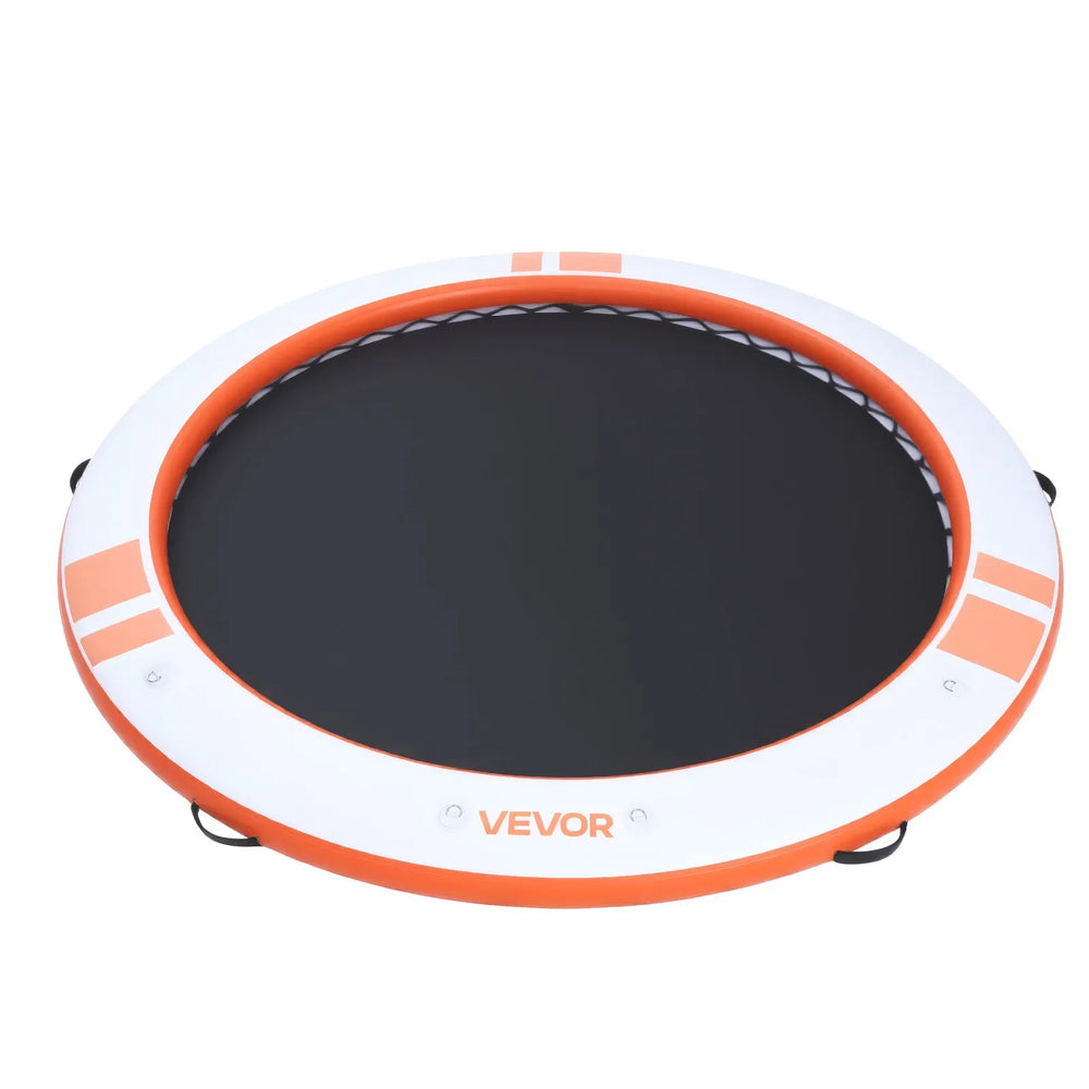VEVOR Inflatable Floating Dock, 3.05M Inflatable Dock Platform, Non-Slip Water Air Mat with Portable Carrying Bag & Detachable Ladder, Floating Water Platform Island Raft for Pool Beach Ocean, Orange