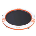 VEVOR Inflatable Floating Dock, 3.05M Inflatable Dock Platform, Non-Slip Water Air Mat with Portable Carrying Bag & Detachable Ladder, Floating Water Platform Island Raft for Pool Beach Ocean, Orange