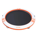 VEVOR Inflatable Floating Dock, 3.05M Inflatable Dock Platform, Non-Slip Water Air Mat with Portable Carrying Bag & Detachable Ladder, Floating Water Platform Island Raft for Pool Beach Ocean, Orange