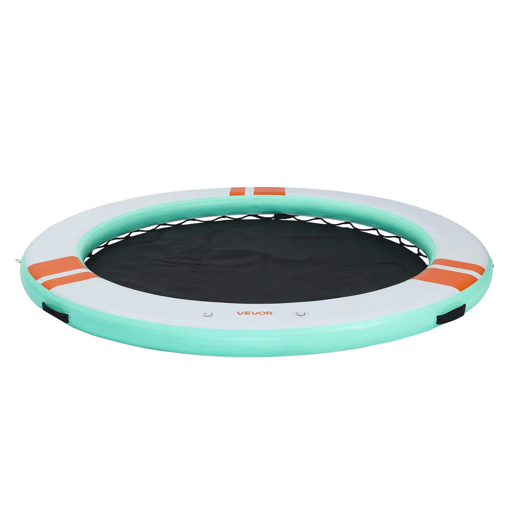 VEVOR Inflatable Floating Dock, 3.66 M Round Inflatable Dock Platform, Non-Slip Water Air Mat with Portable Carrying Bag and Detachable Ladder, Floating Water Platform Island Raft for Pool Beach Ocean
