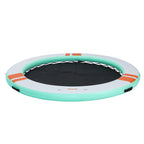 VEVOR Inflatable Floating Dock, 3.66 M Round Inflatable Dock Platform, Non-Slip Water Air Mat with Portable Carrying Bag and Detachable Ladder, Floating Water Platform Island Raft for Pool Beach Ocean