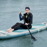 VEVOR Inflatable Stand Up Paddle Board, 10.6' x 33" x 6" Wide SUP Paddleboard, with Board Accessories, Pump, Paddle, Fin, Phone Bag, Backpack, Ankle Leash, Repair Kit, Non-slip Deck for Youth & Adults