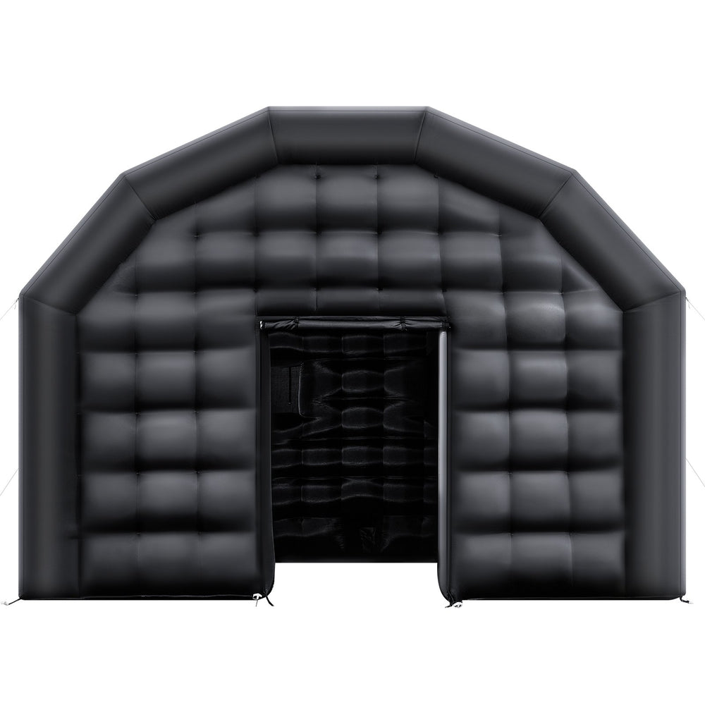 VEVOR Inflatable Nightclub, 5 x 4 x 3.8 m Inflatable Party Tent with 680W Blower & Sandbag, Ventilated Blow up Night Club with 2 Windows, Air Cube House for Event Birthday Wedding Party