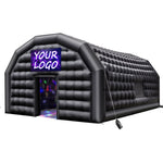VEVOR Inflatable Nightclub, 8 x 6 x 4 m Inflatable Party Tent with 1100W Blower & Sandbag, Ventilated Blow up Night Club with 2 Windows, Air Cube House for Event Birthday Wedding Party