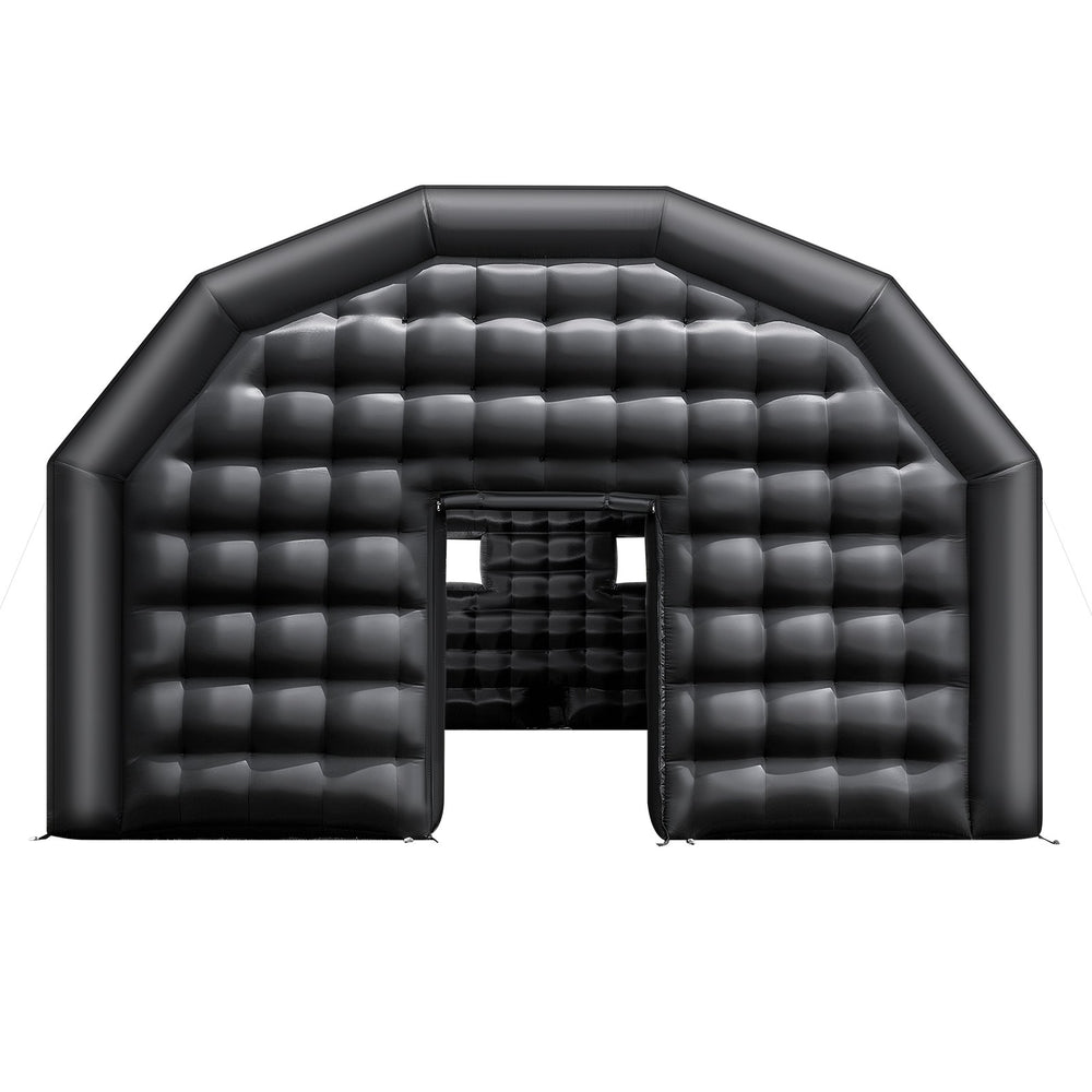 VEVOR Inflatable Nightclub, 8 x 6 x 4 m Inflatable Party Tent with 1100W Blower & Sandbag, Ventilated Blow up Night Club with 2 Windows, Air Cube House for Event Birthday Wedding Party