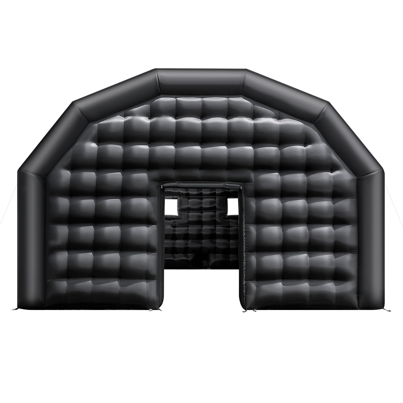VEVOR Inflatable Nightclub, 8 x 6 x 4 m Inflatable Party Tent with 1100W Blower & Sandbag, Ventilated Blow up Night Club with 2 Windows, Air Cube House for Event Birthday Wedding Party