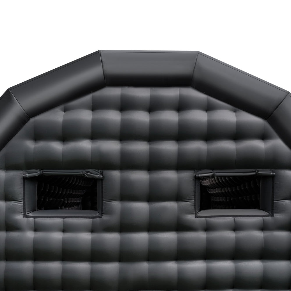 VEVOR Inflatable Nightclub, 8 x 6 x 4 m Inflatable Party Tent with 1100W Blower & Sandbag, Ventilated Blow up Night Club with 2 Windows, Air Cube House for Event Birthday Wedding Party