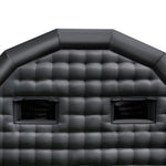 VEVOR Inflatable Nightclub, 8 x 6 x 4 m Inflatable Party Tent with 1100W Blower & Sandbag, Ventilated Blow up Night Club with 2 Windows, Air Cube House for Event Birthday Wedding Party