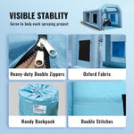 VEVOR Inflatable Spray Booth Car Paint Tent 610 cm x 305 cm x 244 cm Filter System 2 Blowers