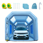 VEVOR Inflatable Spray Booth Car Paint Tent 610 cm x 305 cm x 244 cm Filter System 2 Blowers