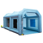 VEVOR Inflatable Spray Booth Car Paint Tent 610 cm x 305 cm x 244 cm Filter System 2 Blowers