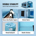 VEVOR Inflatable Spray Booth Car Paint Tent 792 cm x 457 cm x 335 cm Filter System 2 Blowers