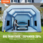 VEVOR Inflatable Spray Booth Car Paint Tent 10 x 6 x 4 m Filter System 2 Blowers