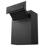 VEVOR Through The Wall Drop Box, Heavy Duty Steel Through the Wall Mailbox with 2.8-7.9" 13" Combination Lock, 13x7x17" Mail Drop Box, Black
