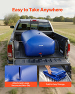 VEVOR Water Storage Bladder 1000L Large Capacity Water Bag, Portable & Collapsible Soft Waters Container, Leakproof & Tear-Resistant PVC Emergency Waters Storage Tank for RV Truck & Outdoor Use