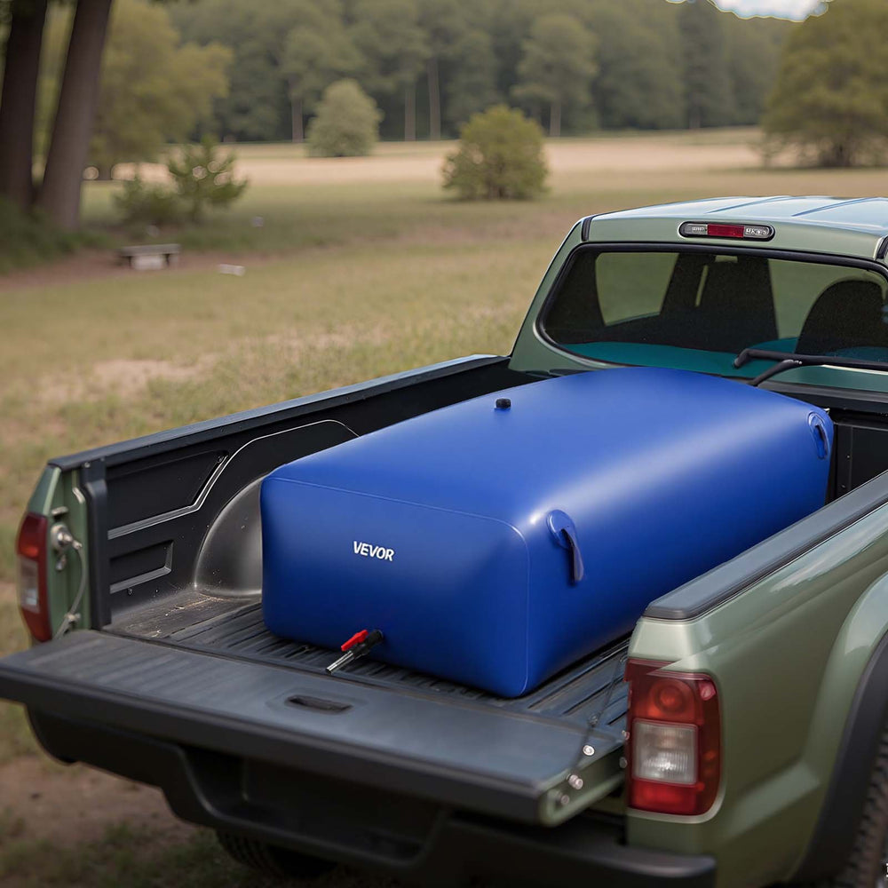 VEVOR Water Storage Bladder 1000L Large Capacity Water Bag, Portable & Collapsible Soft Waters Container, Leakproof & Tear-Resistant PVC Emergency Waters Storage Tank for RV Truck & Outdoor Use
