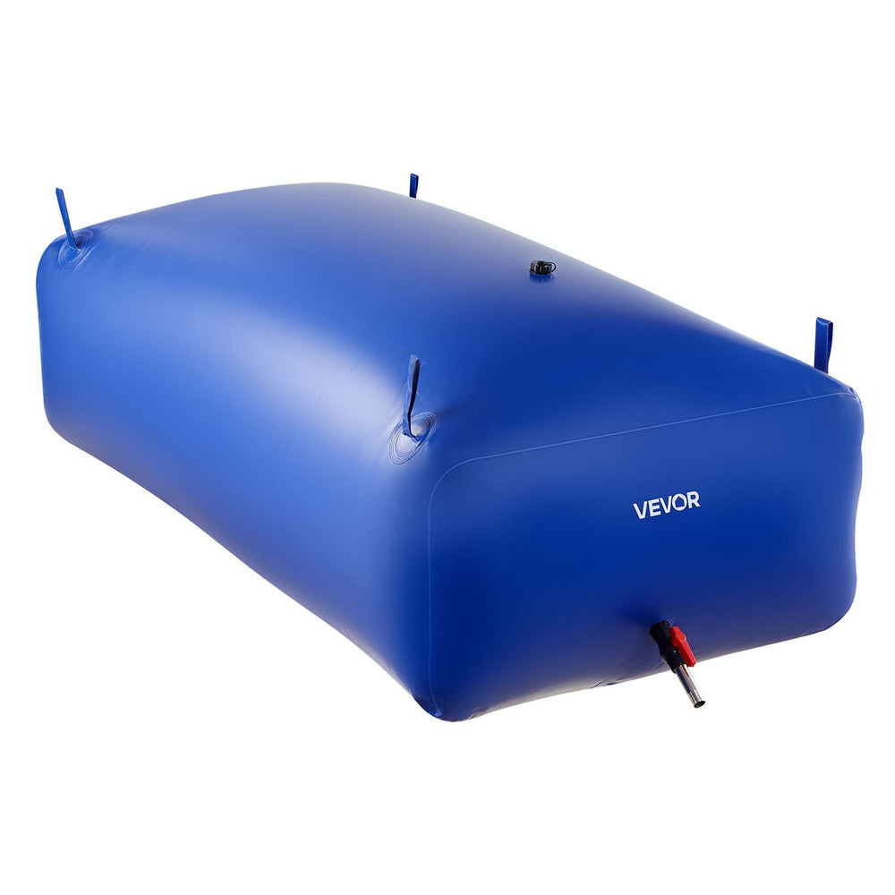 VEVOR Water Storage Bladder 1000L Large Capacity Water Bag, Portable & Collapsible Soft Waters Container, Leakproof & Tear-Resistant PVC Emergency Waters Storage Tank for RV Truck & Outdoor Use