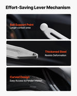 VEVOR Dent Puller Kit, Paintless Car Dent Removal Tool, Auto Fender Damage Repair Puller Lifter with Curved Rod, Crowbar, Rubber Hammer, Airbag, Detachable & Repair Pens, Replacement Heads Tools Kit