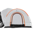 VEVOR SUV Camping Tent, 8'-8' SUV Tent Attachment for Camping with Rain Layer and Carry Bag, Waterproof PU2000mm Double Layer Truck Tent, Accommodate 6-8 Person, Rear Tent for Van Hatch Tailgate