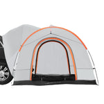 VEVOR SUV Camping Tent, 8'-8' SUV Tent Attachment for Camping with Rain Layer and Carry Bag, Waterproof PU2000mm Double Layer Truck Tent, Accommodate 6-8 Person, Rear Tent for Van Hatch Tailgate