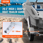 VEVOR Boat Trailer Guide, 52.1 cm Adjustable Design Trailer Guide Poles, 2PCS Rustproof Galvanized Steel Trailer Guide ons, Heavy Duty Roller Guide Design, for Ski Boat, Fishing Boat or Sailboat Trailer