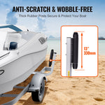 VEVOR Boat Trailer Guide, 52.1 cm Adjustable Design Trailer Guide Poles, 2PCS Rustproof Galvanized Steel Trailer Guide ons, Heavy Duty Roller Guide Design, for Ski Boat, Fishing Boat or Sailboat Trailer