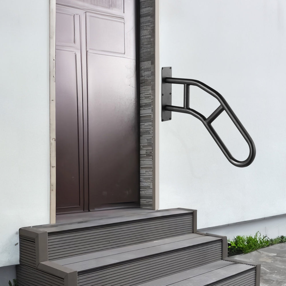 VEVOR Handrails for Outdoor Steps 81.3 cm Wall Mount Safety Railings for 1-3 Steps