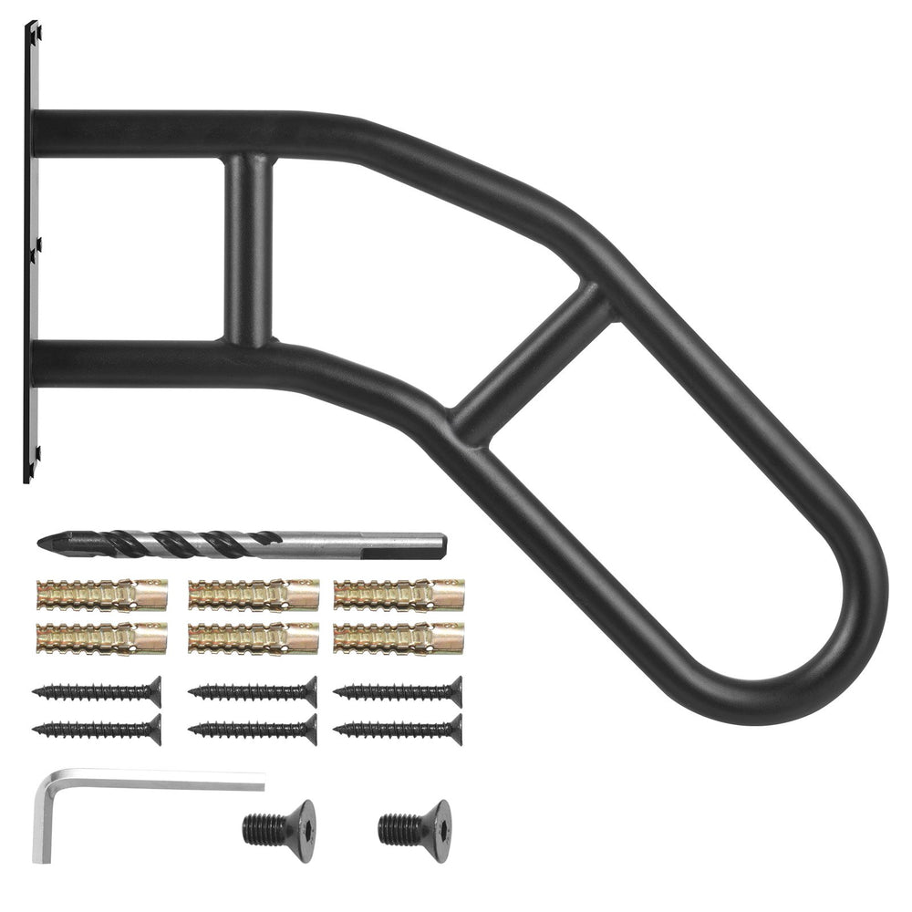 VEVOR Handrails for Outdoor Steps 81.3 cm Wall Mount Safety Railings for 1-3 Steps